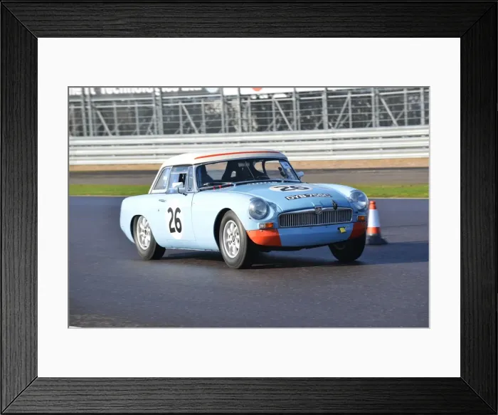 Framed Print : CJ5 3429 Oliver Eaton, MG BGT, DYB 756 C