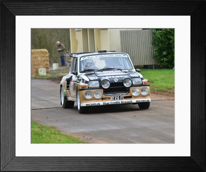 Framed Print : CJ5 4122 Neil Brighton, Renault 5 Maxi Turbo, NYV 191 Y