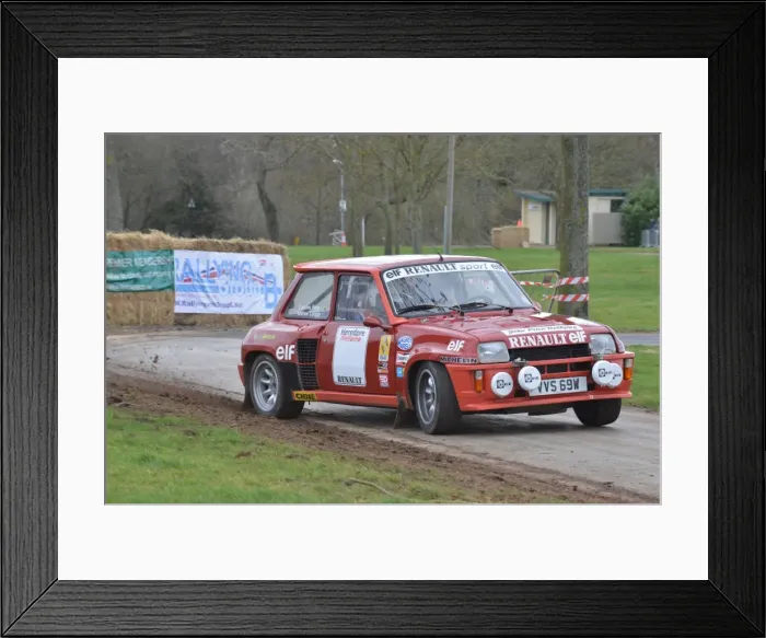 Framed Print : CJ5 4203 Andrew Cooper, John Price, Renault 5 Maxi Turbo