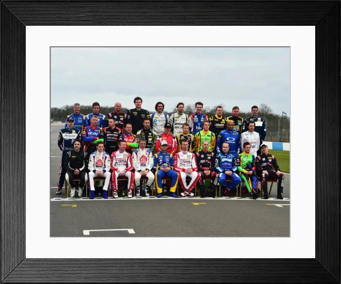 Framed Print : CM1 0132 BTCC drivers, class of 2014 Framed Print : CM1 0132 BTCC drivers, class of 2014