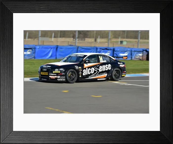Framed Print : CM1 0429 Hunter Abbott, Alcosense Breathalysers racing, Audi A4