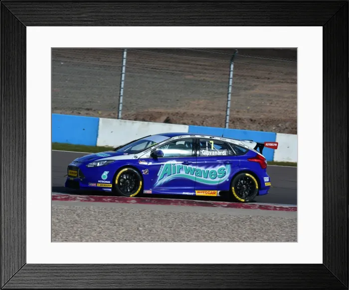 Framed Print : CM1 0498 Fabrizio Giovanardi, Airwaves Racing, Ford Focus ST