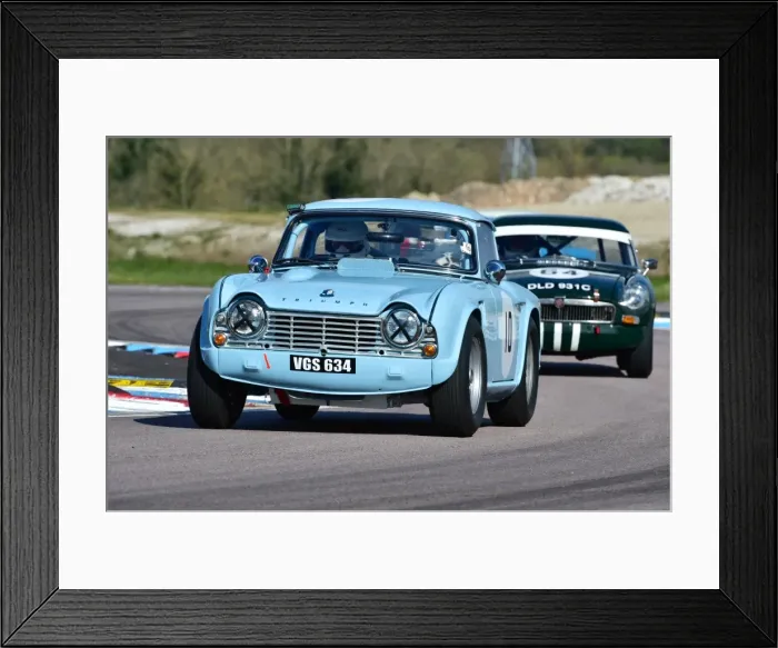 Framed Print : CM1 9317 Karl Wetherell, Andy Somerville, Triumph TR4, VGS 634 Framed Print : CM1 9317 Karl Wetherell, Andy Somerville, Triumph TR4, VGS 634