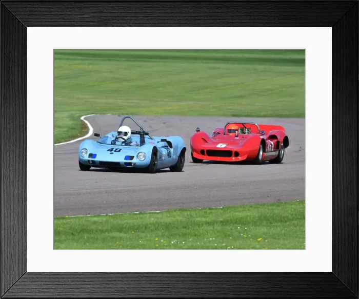 Framed Print : Martin Stretton, Simon Durling, Elva Mk7S, James Dodd, Graeme Dodd, Guards Trophy for Sports Racing Cars, HSCC Easter Revival Thruxton Framed Print : Martin Stretton, Simon Durling, Elva Mk7S, James Dodd, Graeme Dodd, Guards Trophy for Sports Racing Cars, HSCC Easter Revival Thruxton