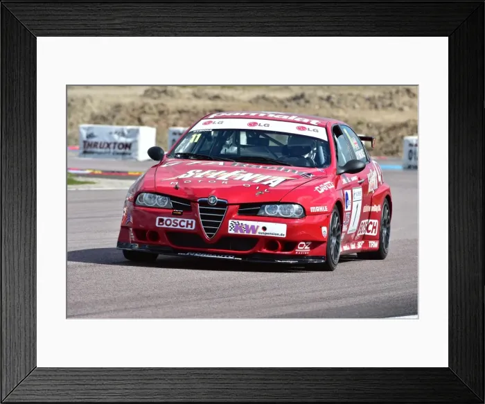 Framed Print : CM1 9042 Stephen Dymoke, Alfa Romeo 156