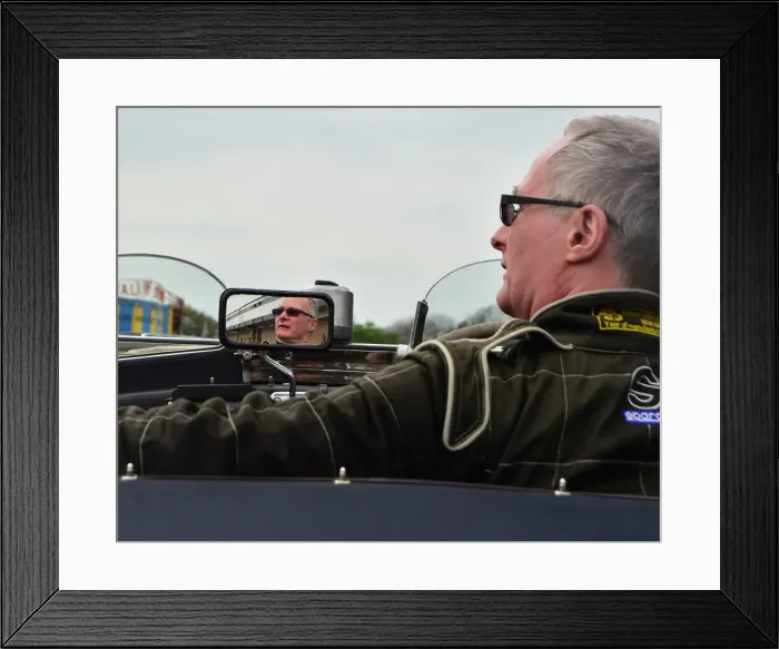 Framed Print : CM2 2110 Guy Northam, Bentley 4-5 litre, relaxing before the off Framed Print : CM2 2110 Guy Northam, Bentley 4-5 litre, relaxing before the off