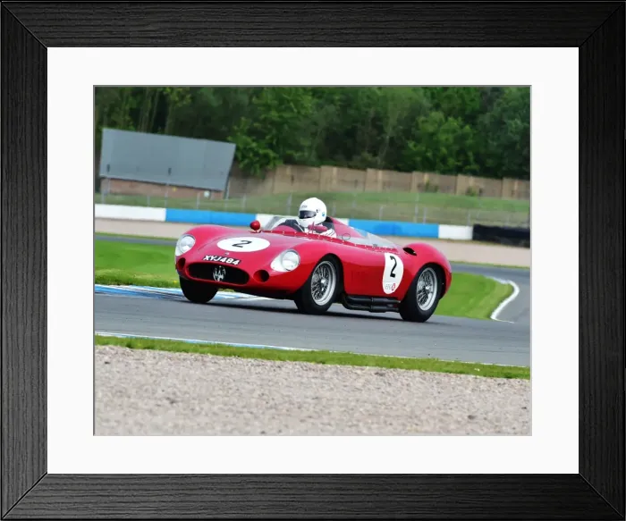 Framed Print : CM2 1633 Mark Knopfler, Maserati 300S, XYJ 484 Framed Print : CM2 1633 Mark Knopfler, Maserati 300S, XYJ 484