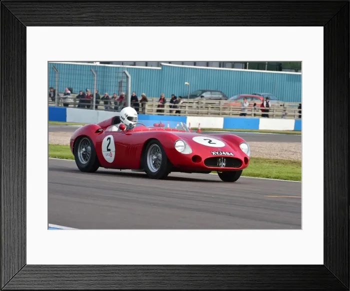 Framed Print : CM2 2303 Mark Knopfler, Maserati 300S Framed Print : CM2 2303 Mark Knopfler, Maserati 300S