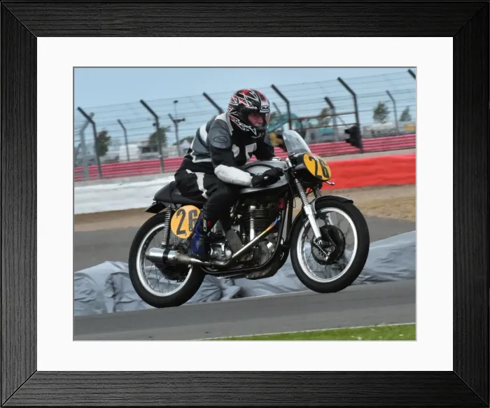 Framed Print : CM2 3396 David Beckett, Norton Manx 500