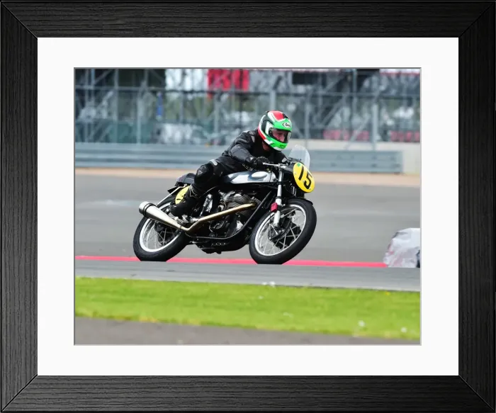 Framed Print : CM2 3402 Peter Crew, Norton Manx Framed Print : CM2 3402 Peter Crew, Norton Manx