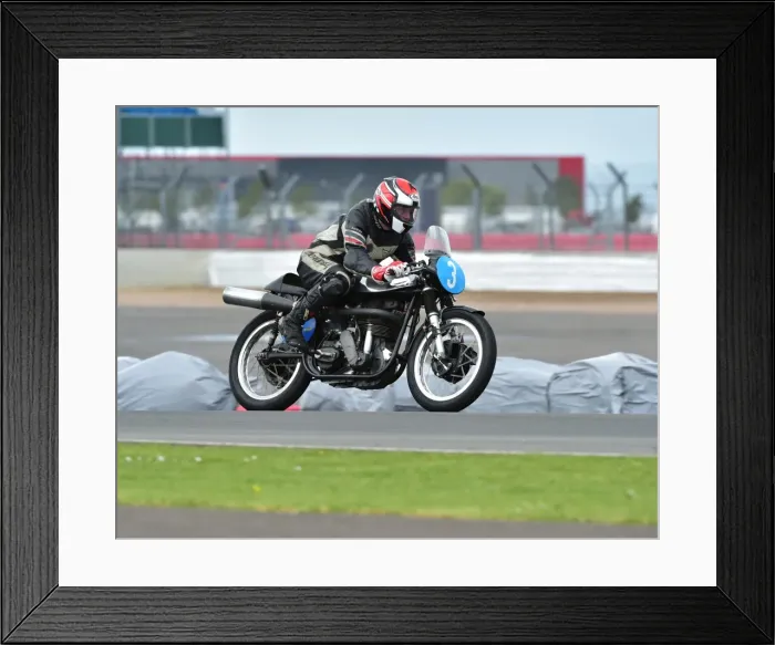 Framed Print : CM2 3406 Nick Bedford, Manx Norton Framed Print : CM2 3406 Nick Bedford, Manx Norton