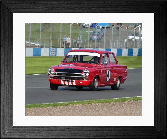 Framed Print : CM2 1403 Howard Wise, John Young, Ford Lotus Cortina Framed Print : CM2 1403 Howard Wise, John Young, Ford Lotus Cortina