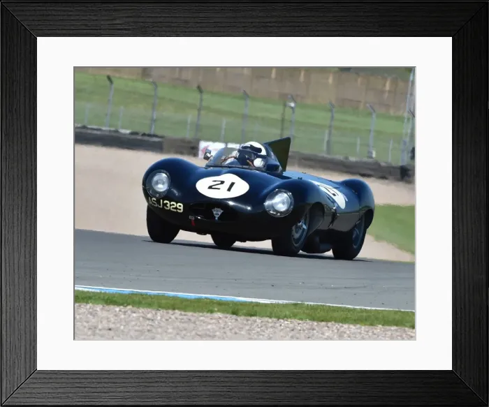Framed Print : CM2 0703 Harry Wyndham, Jaguar D-Type, ASJ 329