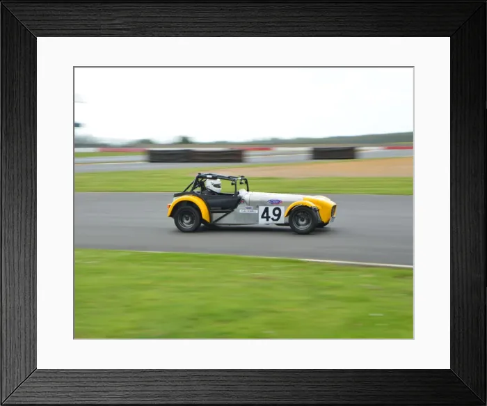 Framed Print : CJ5 4560 Colin Powell, Caterham, Rover K series