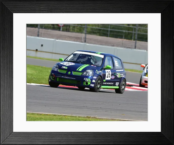Framed Print : CM2 2681 Robert Chase, Renault Clio 172 Framed Print : CM2 2681 Robert Chase, Renault Clio 172
