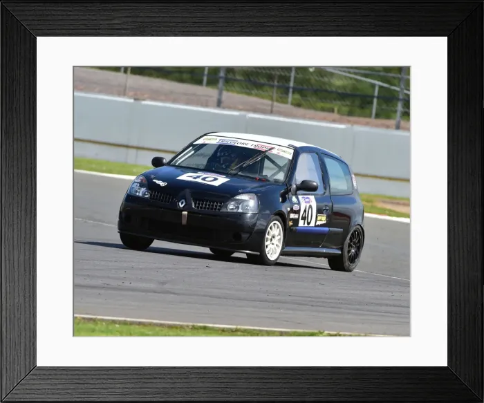 Framed Print : CM2 2683 Ian Collins, Simon Smith, Renault Clio Framed Print : CM2 2683 Ian Collins, Simon Smith, Renault Clio