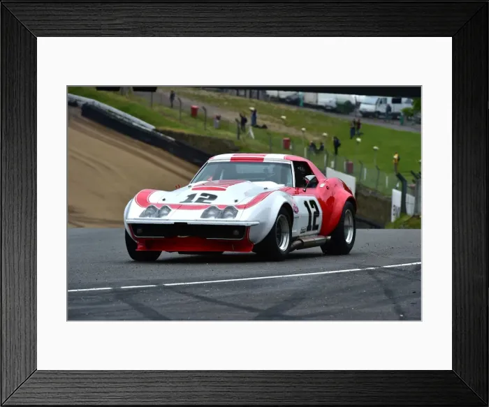 Framed Print : CM2 5107 Peter Hallford, Stephen Treherne, Chevrolet Corvette