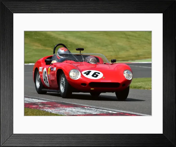 Framed Print : CM2 6509 Bobby Verdon-Roe, Ferrari 246S, Stirling Moss Trophy