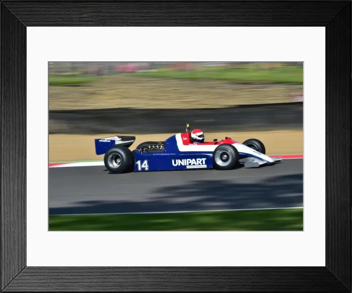 Framed Print : CM2 6999 Simon Fish, Ensign N180, FIA, Historic Formula One Framed Print : CM2 6999 Simon Fish, Ensign N180, FIA, Historic Formula One