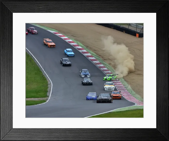 Framed Print : CM2 8366 first lap, paddock hill bend Framed Print : CM2 8366 first lap, paddock hill bend