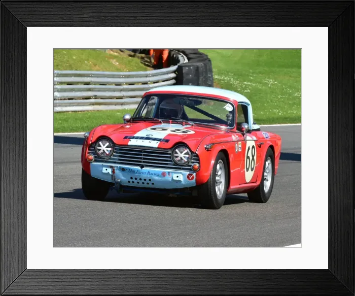 Framed Print : CM2 7411 Richard McKeon, Triumph TR4, PHJ 77 E Framed Print : CM2 7411 Richard McKeon, Triumph TR4, PHJ 77 E