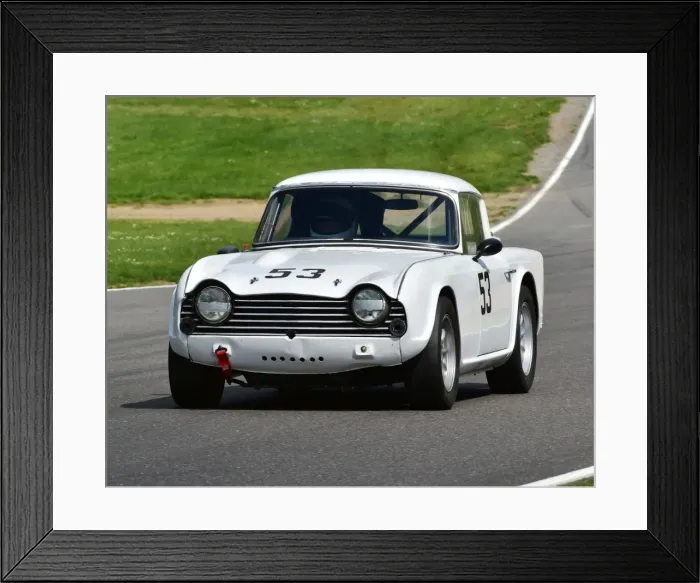 Framed Print : CM2 7514 Roy Chamberlain, Triumph TR250