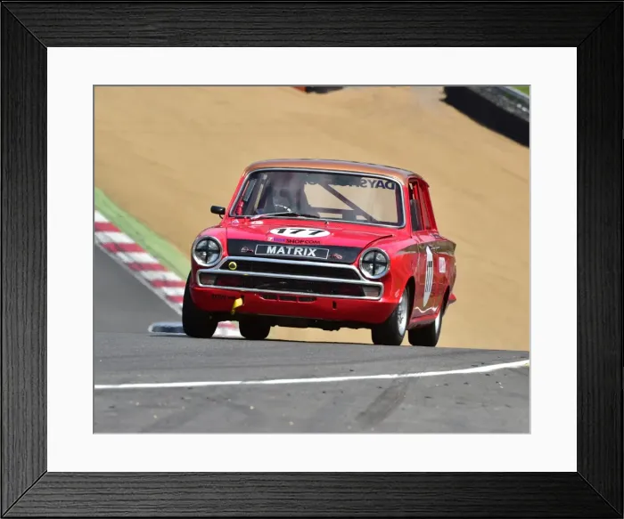 Framed Print : CM2 7611 Jon Sandilands, Ford Lotus Cortina