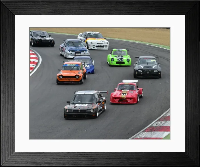 Framed Print : CM2 7920 First lap, Paddock Hill bend Framed Print : CM2 7920 First lap, Paddock Hill bend