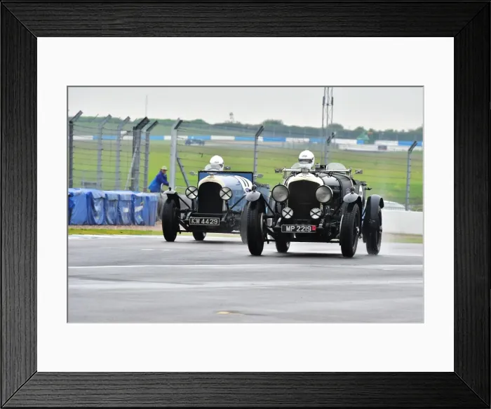 Framed Print : CM2 9076 Guy Northam, Bentley 4, 1928, MP 2219, Duncan Wiltshire, Bentley 3 litre, KW 4429, 1928