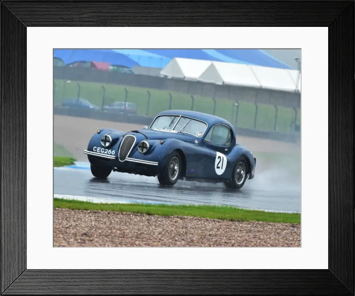 Framed Print : CM2 8885 Rob Newall, Jaguar XK 120, CEG 266