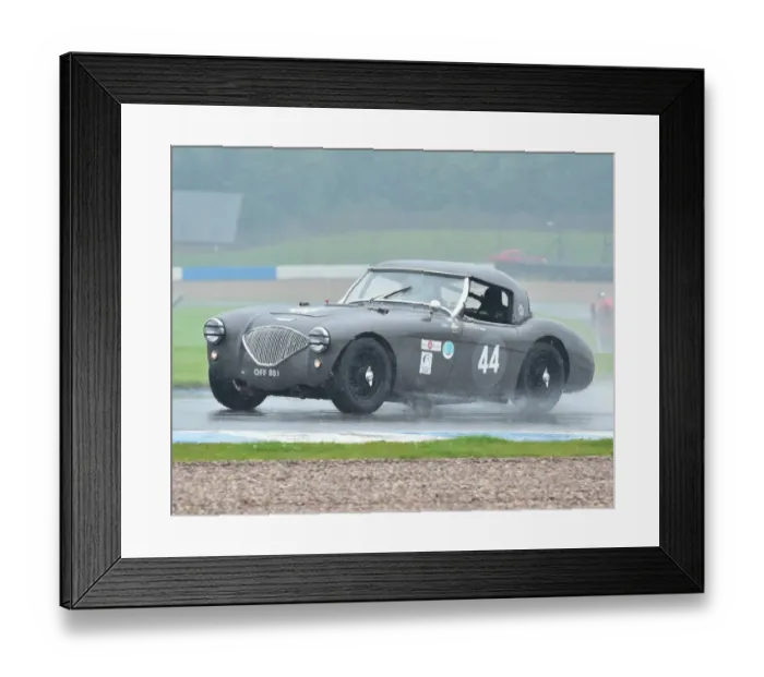Framed Print : CM2 8891 Mike Thorne, Austin Healey 100M, OFF 801