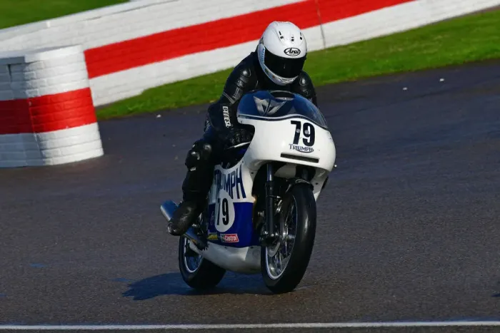 Rights Managed : CJ10 0350 Keith Clarke, Rob North Triumph T150