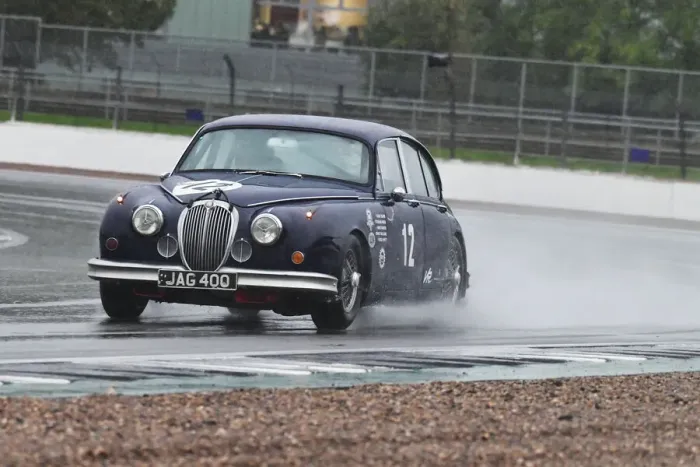 Framed Print : CJ10 2154 Grant Williams, Jaguar Mk2
