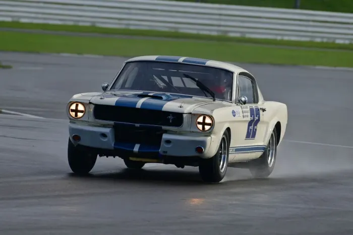 Framed Print : CJ10 2383 Mark Farmer, Adrian Willmott, James Alexander, Shelby Mustang 350 GT