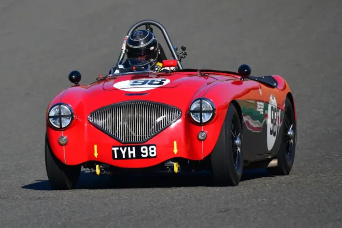 Framed Print : CJ10 3677 Nick Matthews, Austin Healey 100-4