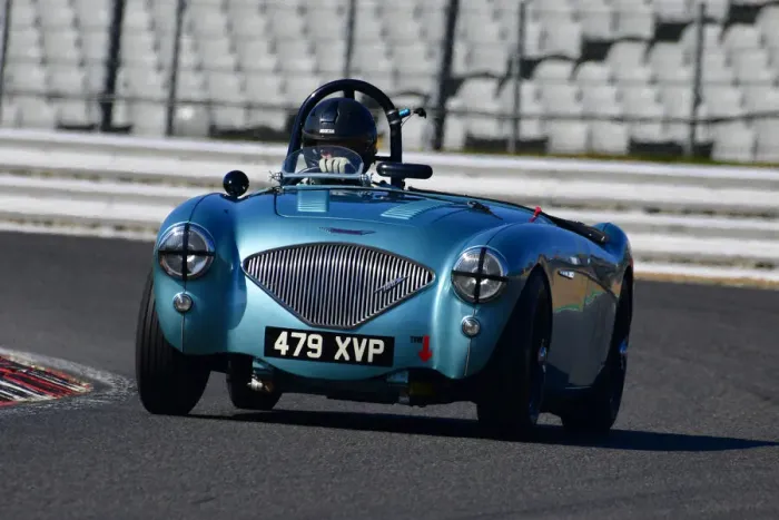 Framed Print : CJ10 3882 Andrew Williams, Austin Healey 100M