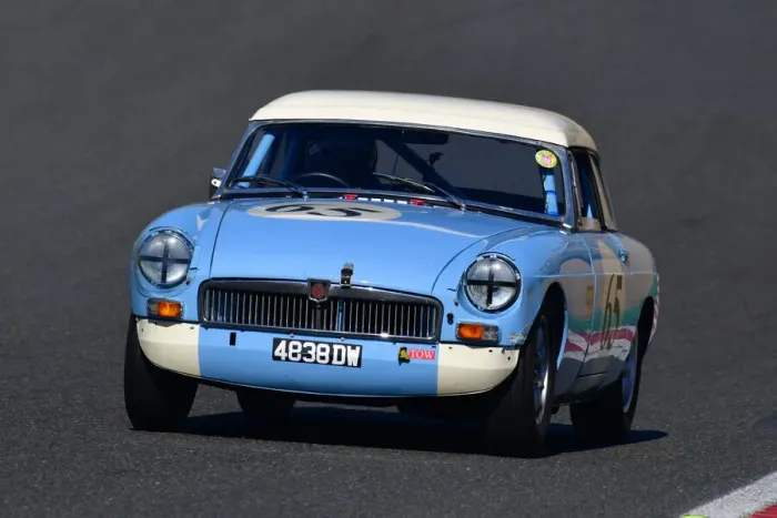 Framed Print : CJ10 3941 Jon Hughes, MG B Roadster