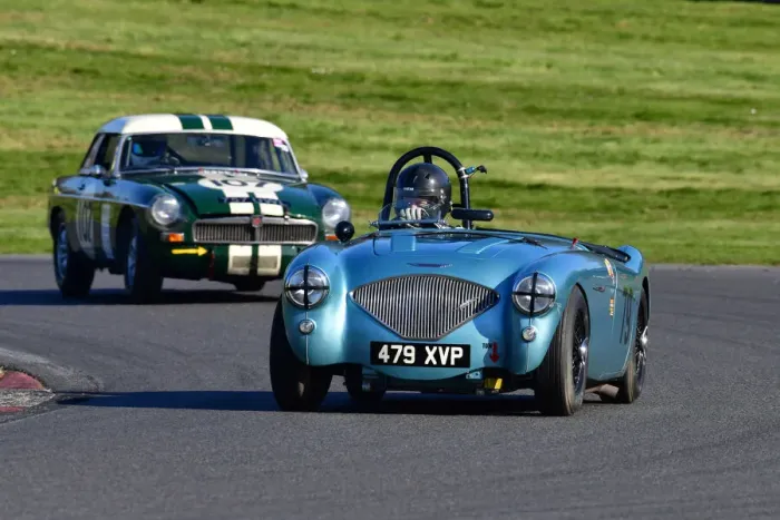 Framed Print : CJ10 4147 Andrew Williams, Austin Healey 100M