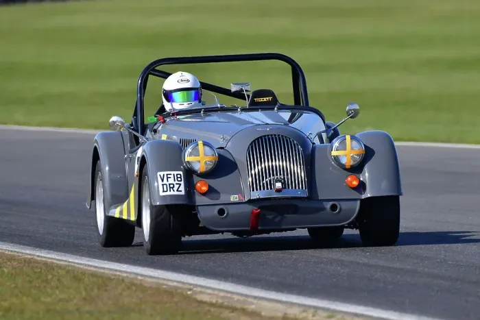 Framed Print : CJ10 4824 Tony Kilby, Morgan Plus 4 Club Sport