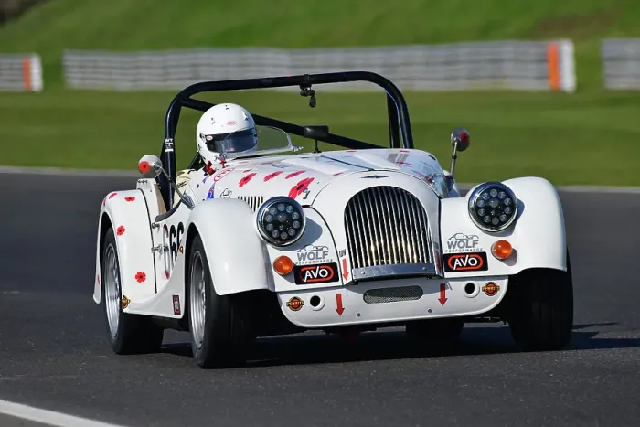 Framed Print : CJ10 4855 John Richards, Morgan Plus 4 Clubsport Framed Print : CJ10 4855 John Richards, Morgan Plus 4 Clubsport