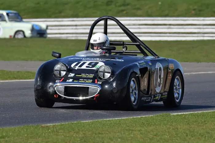 Framed Print : CJ10 4891 Ian Burgin, Austin Healey Sprite Mk