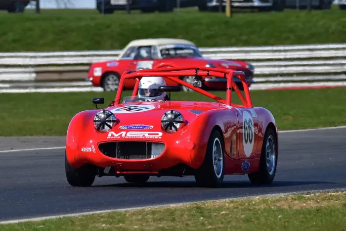 Framed Print : CJ10 4905 Richard Perry, Austin Healey Sprite