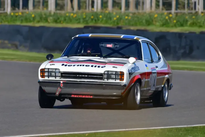Rights Managed : CJ10 5088 John Spiers, Tiff Needell, Ford Capri Mk2 3 litre S Rights Managed : CJ10 5088 John Spiers, Tiff Needell, Ford Capri Mk2 3 litre S