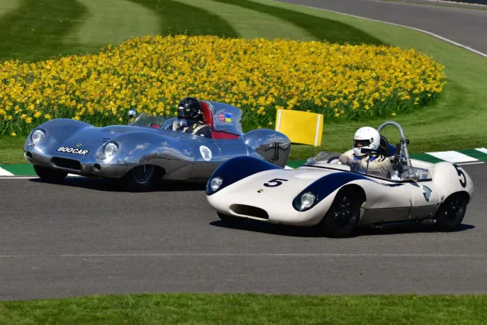 Rights Managed : CJ10 5449 Malcolm Gammons, Lotus Climax Eleven, Tim Reid, Lola Climax Mk1