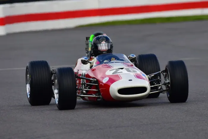 Rights Managed : CJ10 5614 Steve Seaman, Brabham Ford BT21 Rights Managed : CJ10 5614 Steve Seaman, Brabham Ford BT21