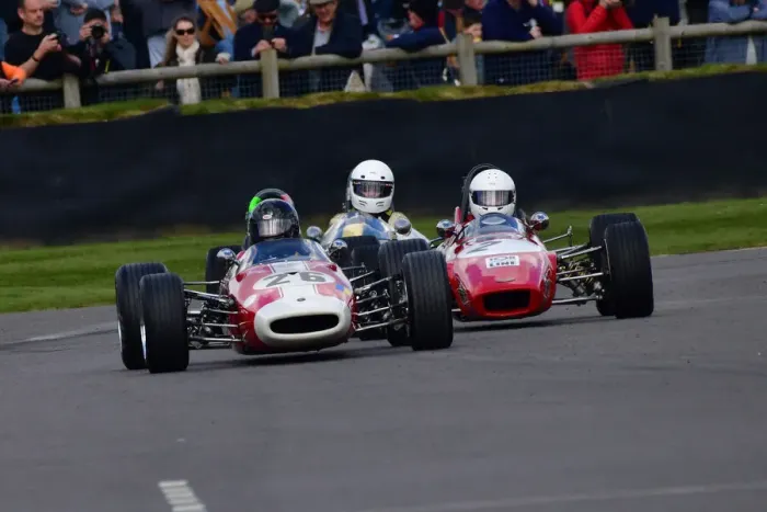 Rights Managed : CJ10 5634 Steve Seaman, Brabham Ford BT21, Jeremy Timms, Chevron-Ford B15 Rights Managed : CJ10 5634 Steve Seaman, Brabham Ford BT21, Jeremy Timms, Chevron-Ford B15