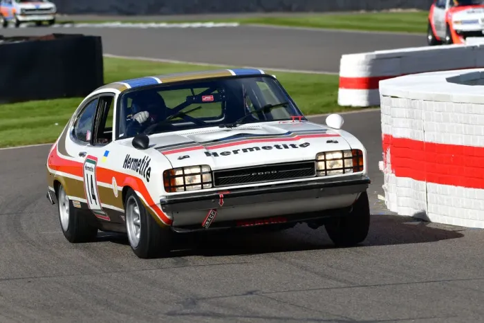 Rights Managed : CJ10 6069 John Spiers, Tiff Needell, Ford Capri Mk2 3 litre S Rights Managed : CJ10 6069 John Spiers, Tiff Needell, Ford Capri Mk2 3 litre S