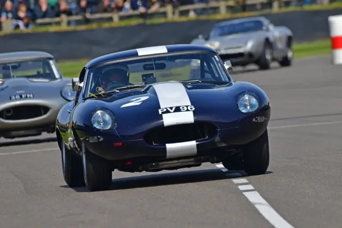 Rights Managed : CJ10 6830 Rob Huff, Chris Lillingston-Price, Jaguar E-Type FHC