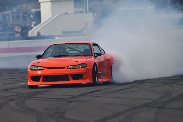 Rights Managed : CJ10 7108 Drift demonstration Rights Managed : CJ10 7108 Drift demonstration