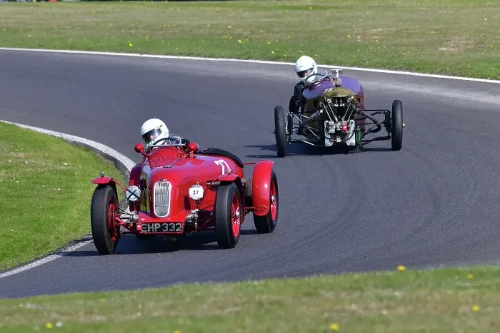 Framed Print : CJ10 7990 Richard Iliffe, Riley TT Sprite Replica